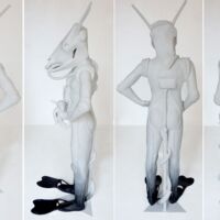 Sculptuur/Beast 2017- 30% readymade- 2.00h/ 80b/50d/diverse materials Beast-sculptuur-Marit-Otto