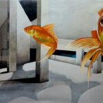 acryl op canvas 100/150 cm Submerged-acryl-op-canvas-beeldende-kunst-Marit-Otto