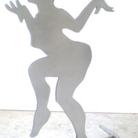 Libre. Gegalvaniseerd metaal, 1.60h/ 80b Libre-sculptuur-Marit-Otto