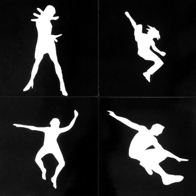 On The Move Black/ 90b /90 h On-The_Move- acryl -op- canvas-beeldende-kunst-Marit- Otto