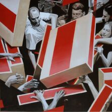 Must H(e)ave(N)- 2020- acryl op canvas 100/100cm Must H(e)ave(N)- 2020- serie Brave New World