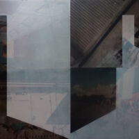 Odd Groove, acryl op fotoprint, 4 luik op aluminium panelen. 2018 odd-groove-acryl-op -fotoprint-4-luik-2018-mixed-media-kunst-marit-otto