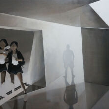 L.C.D.Liquid Crystal Dismay- acrylic on canvas-acryl op canvas- 150/100cm- 2018 l.c.d.-liquid-crystal-dismay-by-marit-otto-2018-brave-new-world-serie