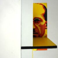 M Stands 4 - Linker zichtpunt- voor expositie 25 x 25 x 25 in het Mondriaanhuis 2019 M Stands 4- linker zicht punt -25 x 25 x 25- 2019