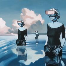 Sea Of Tranquility - acrylic on canvas - 155 x 90 cm - 2025 Sea Of Tranquility - acrylic on canvas - 155 x 90 cm - 2025