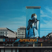 Violence Is Blue- Acryl op canvas 120/80cm. 2020