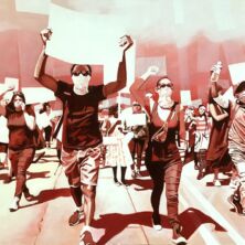 Speechless - Brave New World series - Acryl op canvas 150 x100 cm- 2022 Speechless - Brave New World series - Acryl op canvas 150 x100 cm- 2022