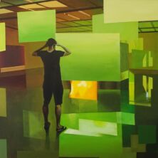 Virgin Screen - Green 2024- schilderij